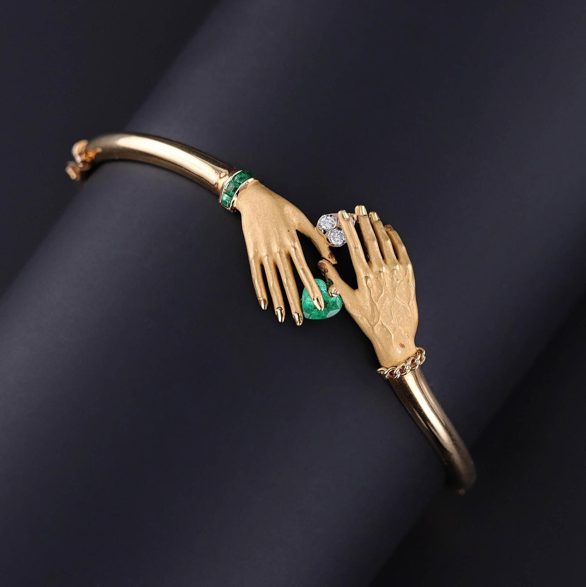 Carrera y Carrera Hand Bangle of 18k Gold - Trademark Antiques