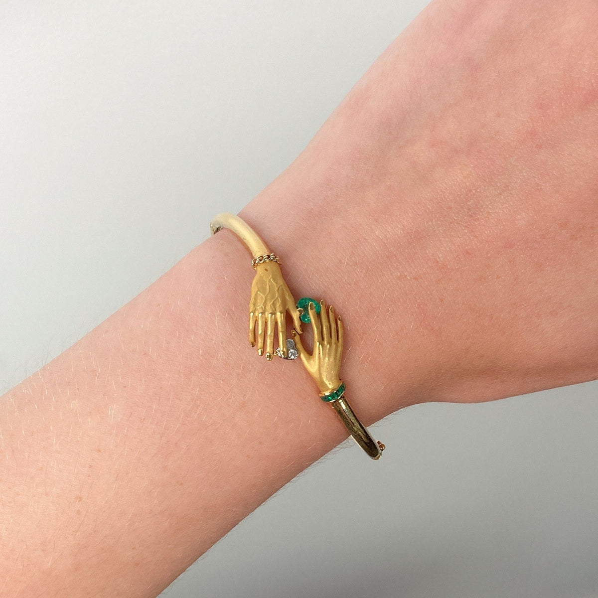 Carrera y Carrera Hand Bangle of 18k Gold - Trademark Antiques