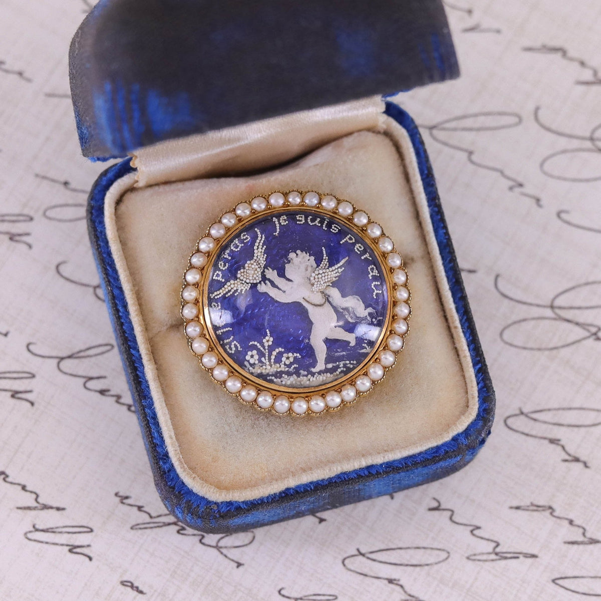 Georgian Cherub Brooch of 15ct Gold - Trademark Antiques