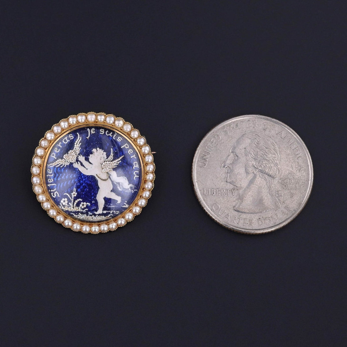 Georgian Cherub Brooch of 15ct Gold - Trademark Antiques