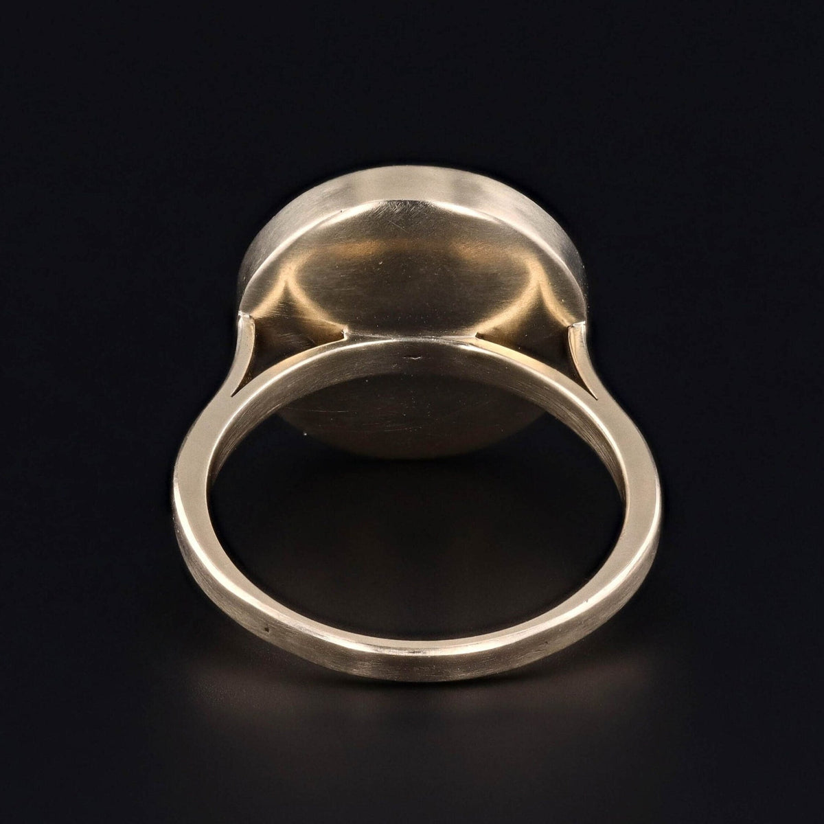 Georgian Hand Painted Dove Conversion Ring of 14k Gold - Trademark Antiques