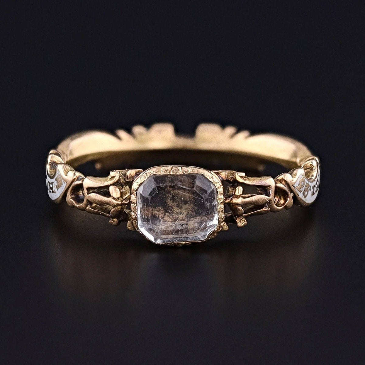 Georgian Memento Mori Ring of 18k Gold - Trademark Antiques
