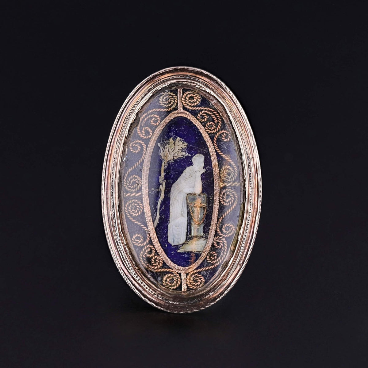 Georgian Mourning Ring in Original Box - Trademark Antiques