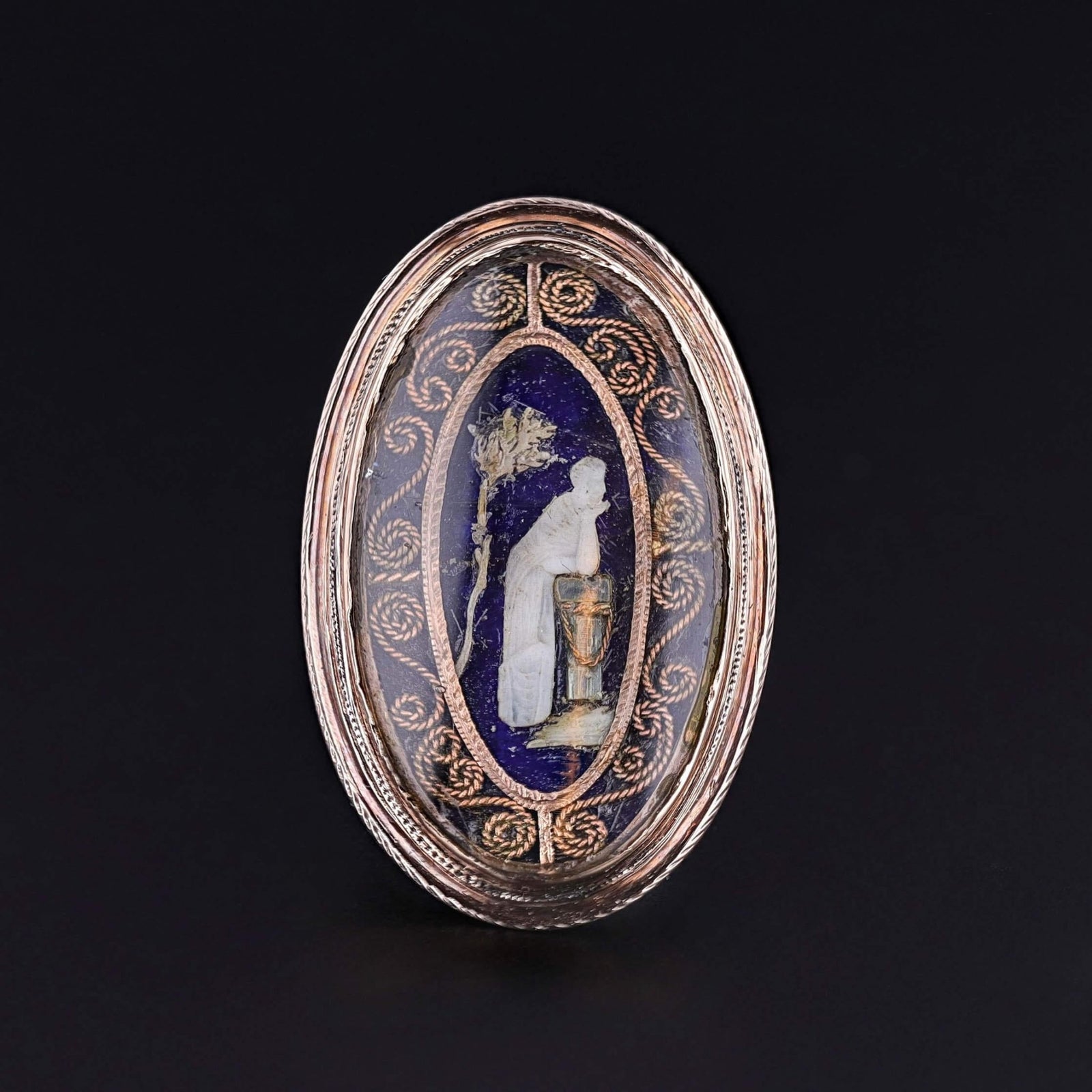 Georgian Mourning Ring in Original Box - Trademark Antiques