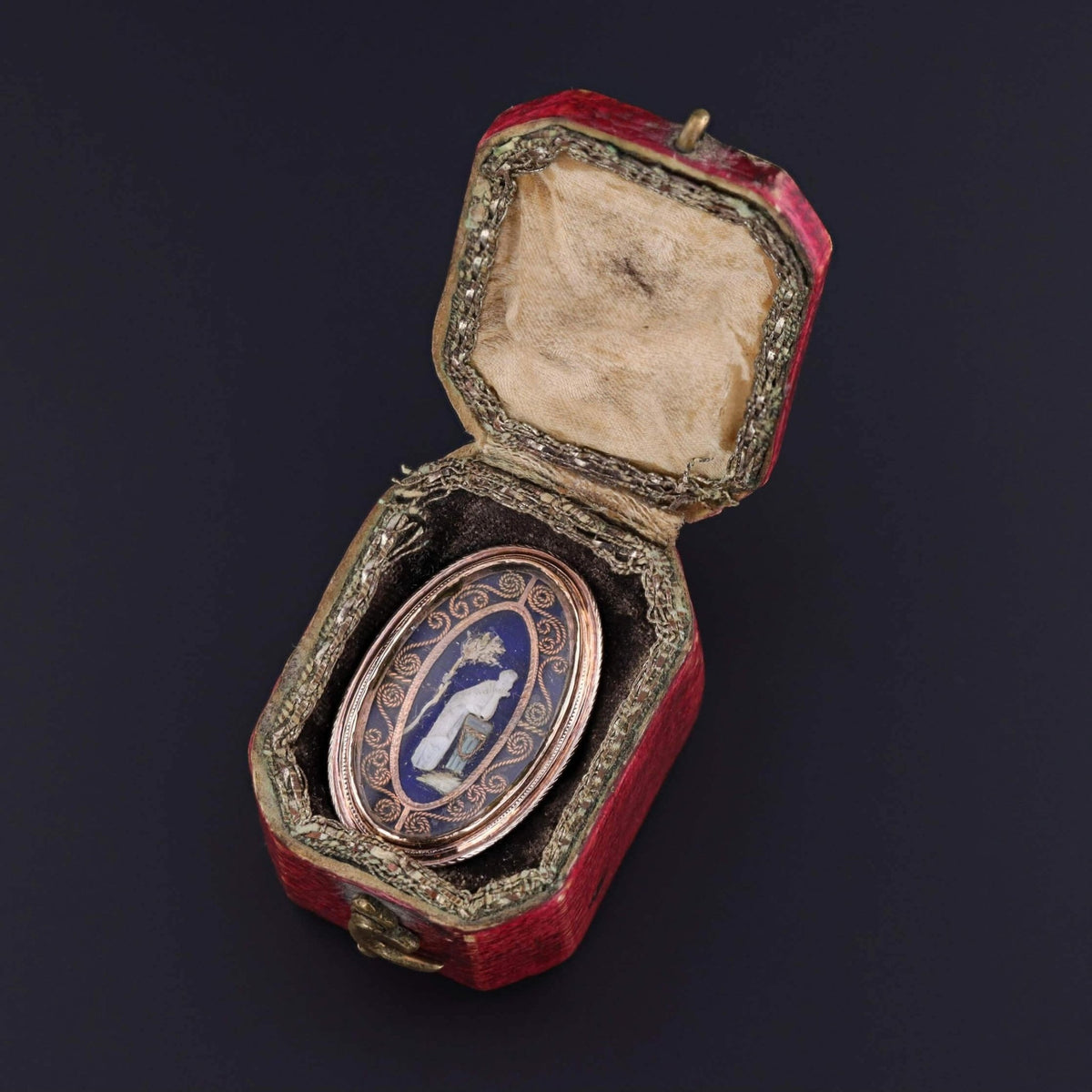 Georgian Mourning Ring in Original Box - Trademark Antiques