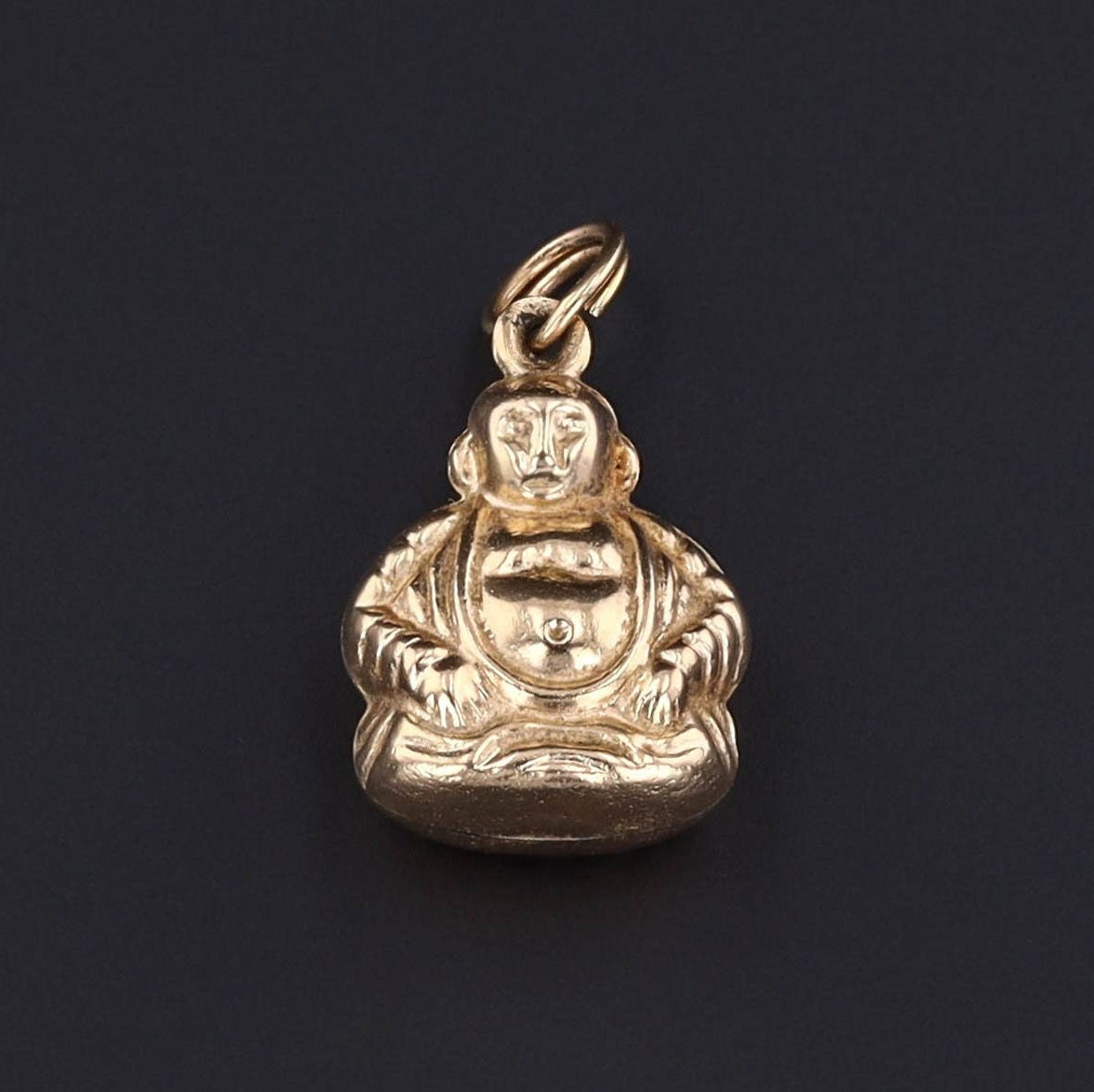 Vintage Buddha Charm of 14k Gold