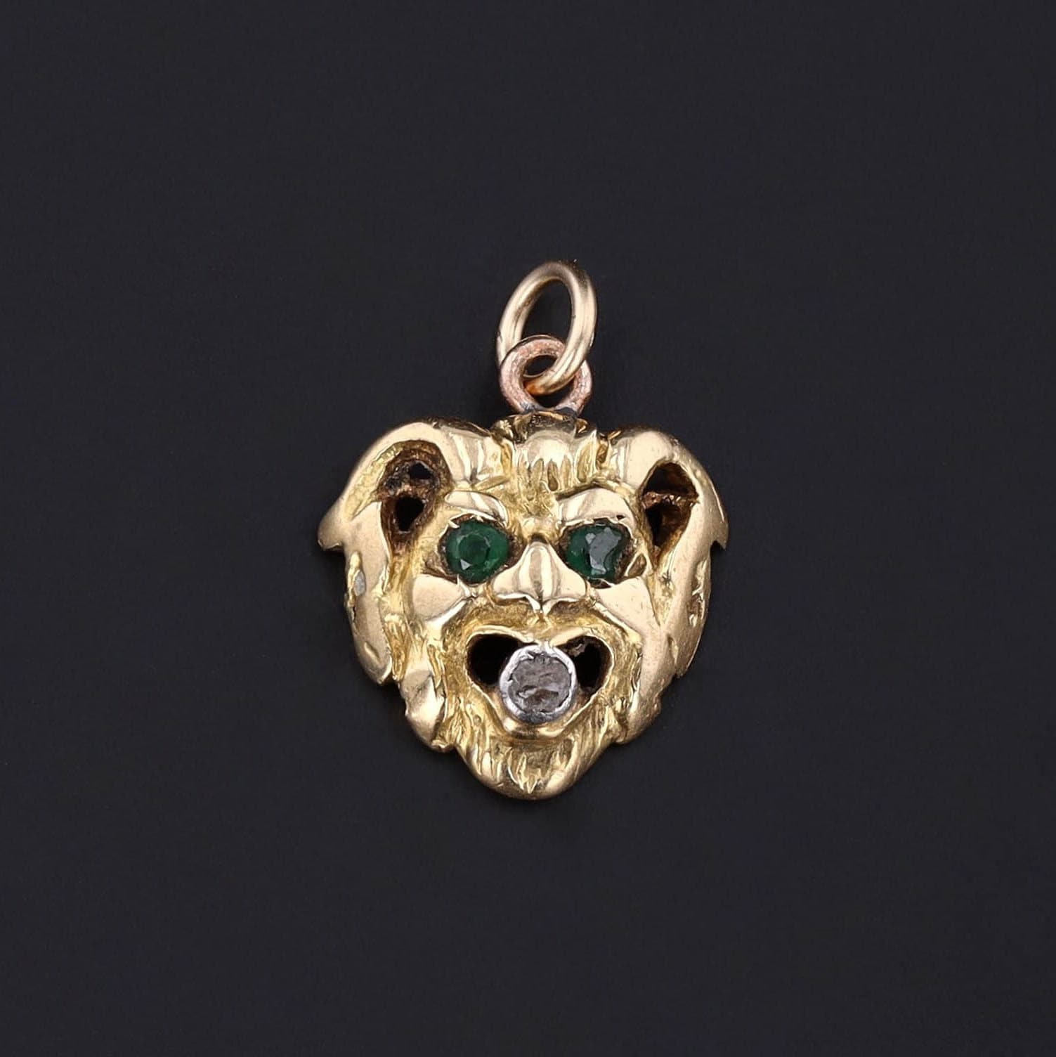 Victorian Gargoyle Charm of 18k Gold