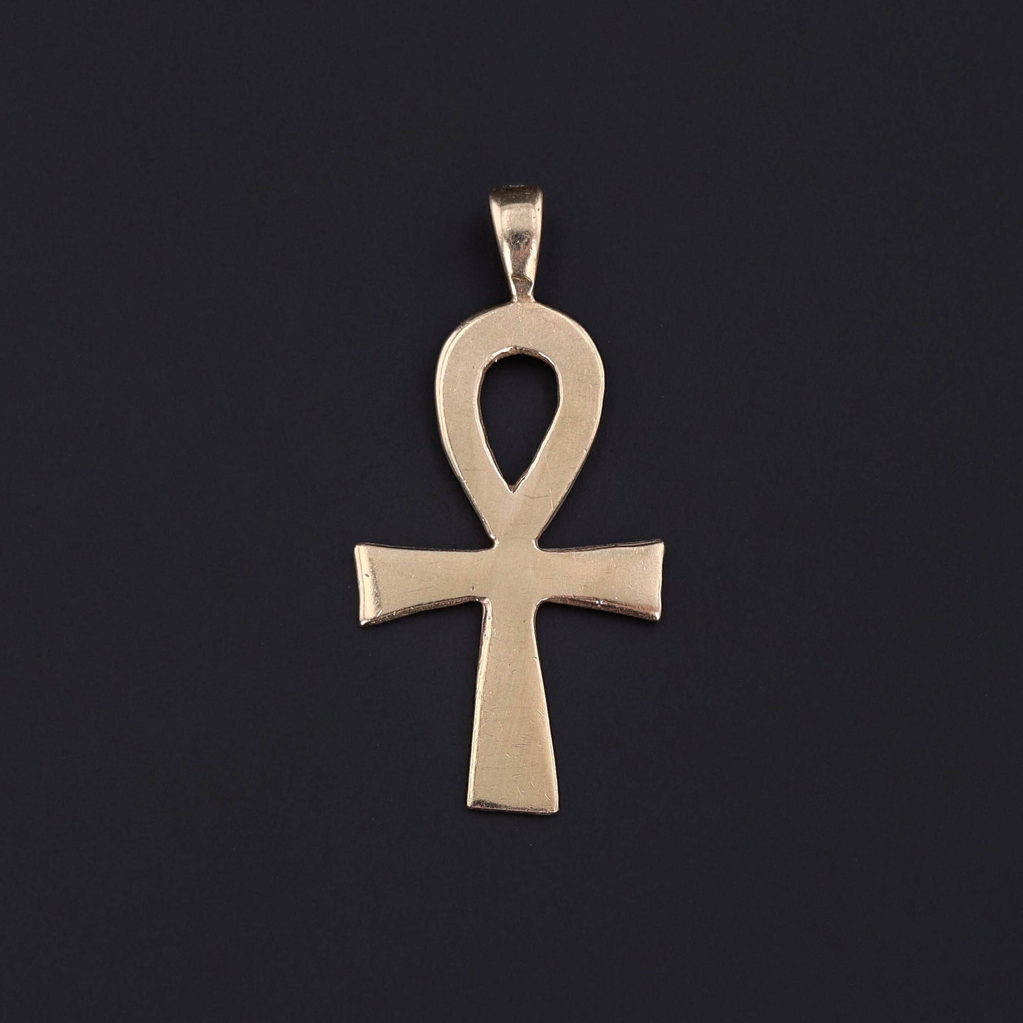 Vintage Ankh Pendant of 14k Gold