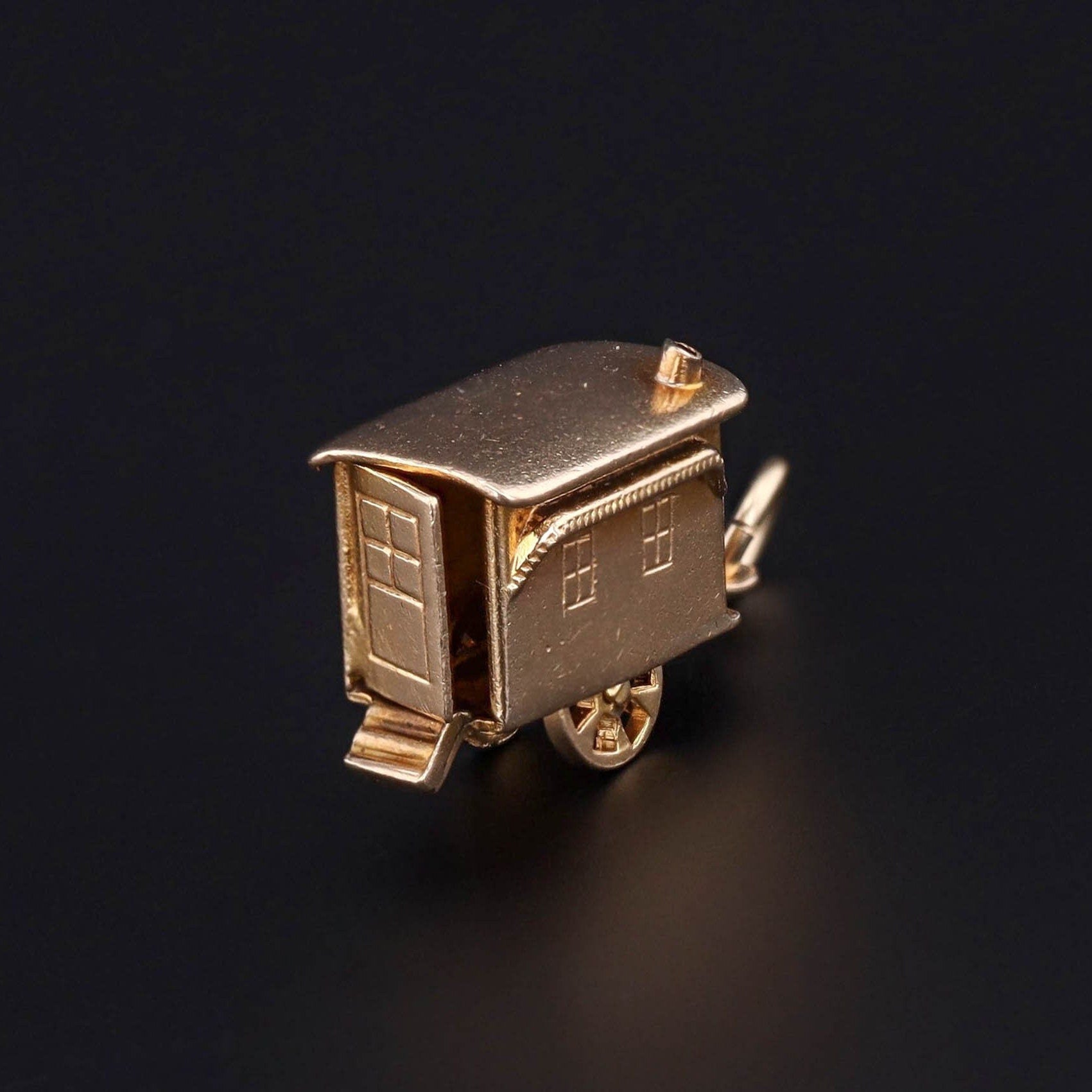 Vintage Tiny Home Charm of 14k Gold
