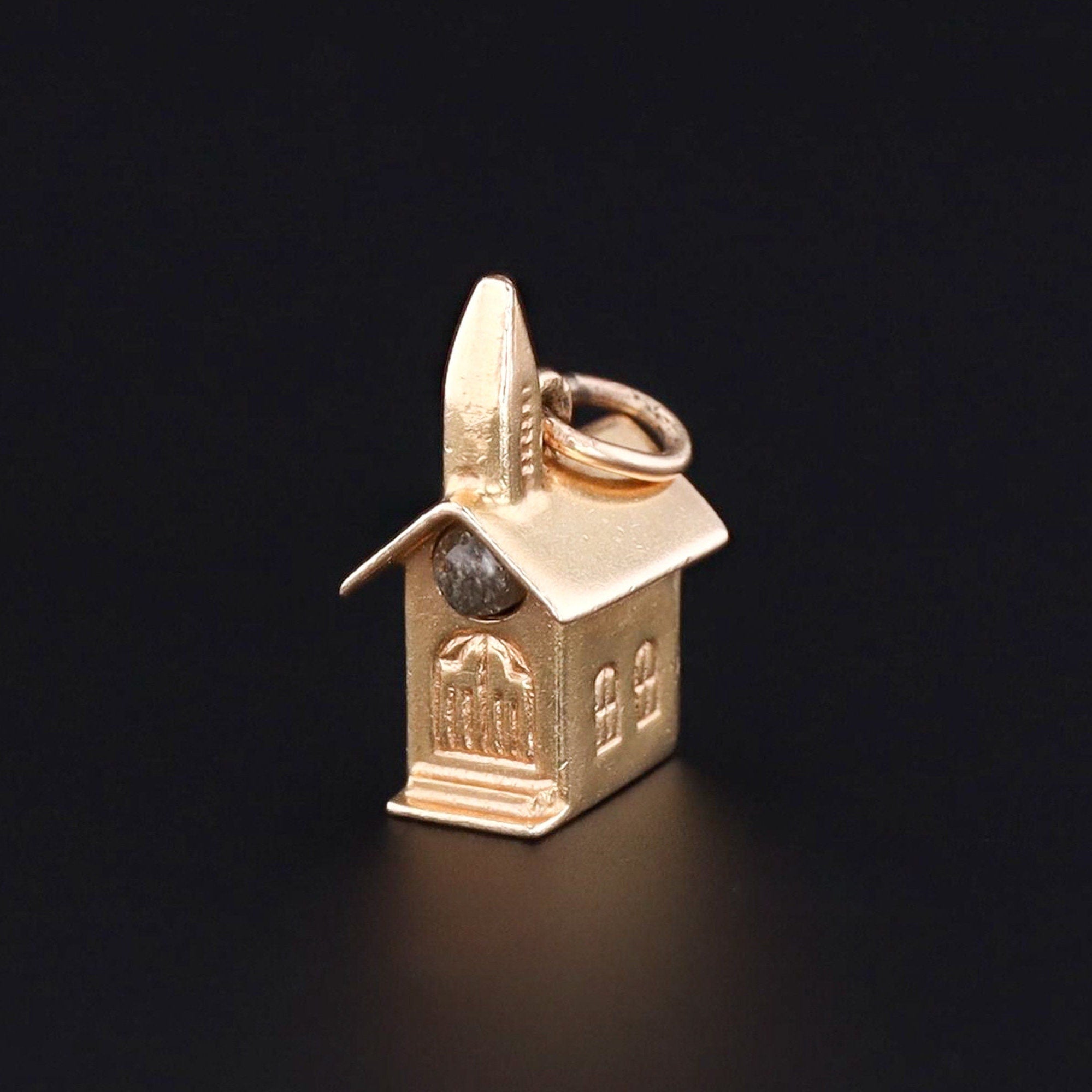 Vintage Stanhope Church Charm of 14k Gold