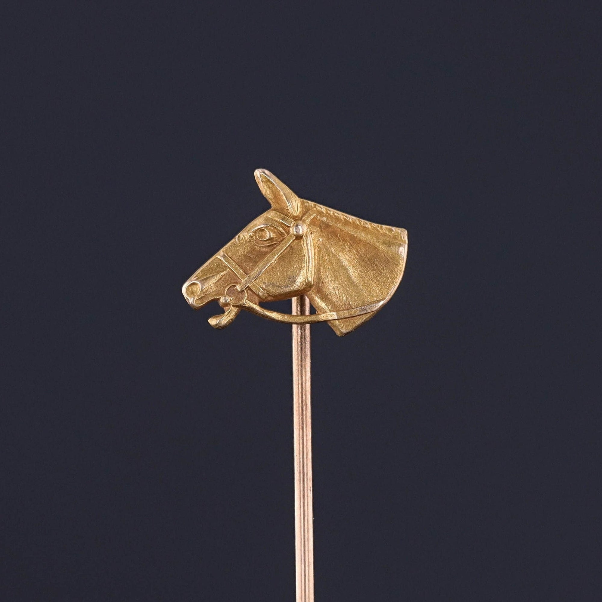 Antique Horse Stickpin of 10k Gold