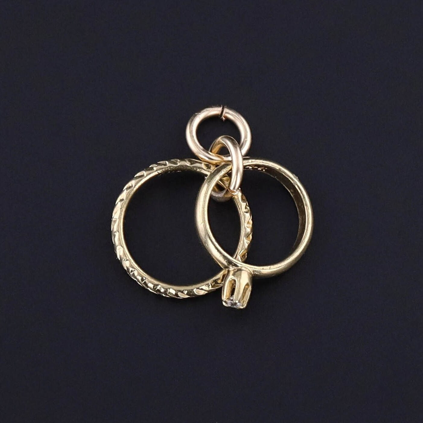 Vintage Wedding Charm of 14k Gold