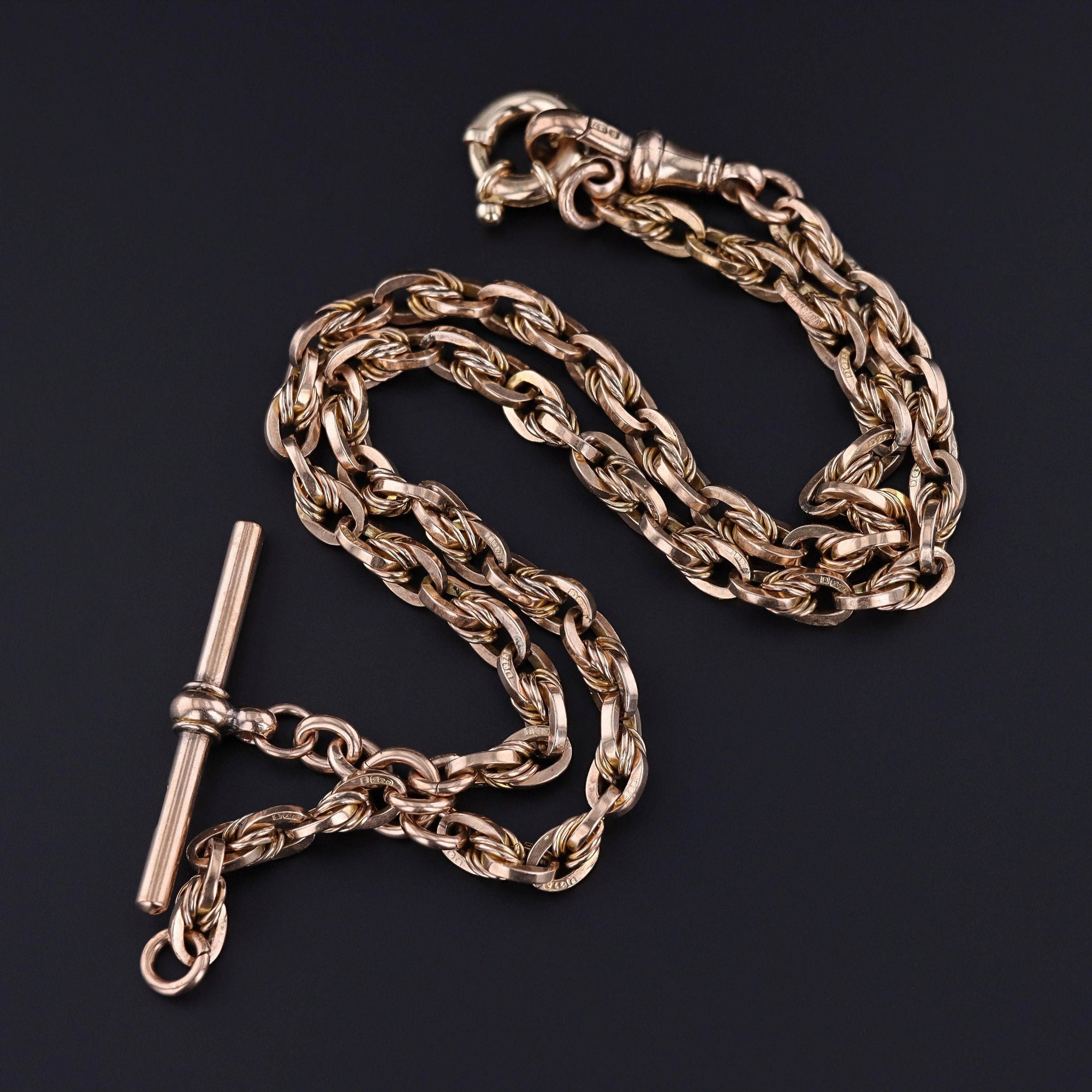 Antique Watch Chain of 9ct Gold