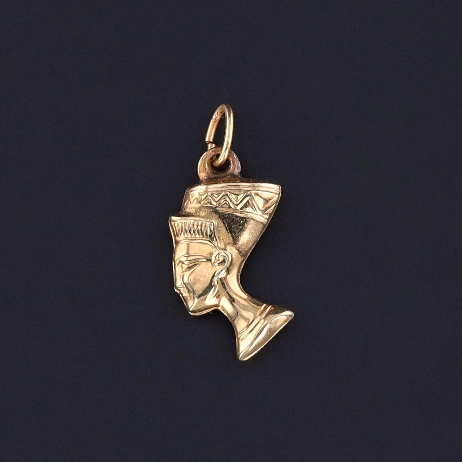 Vintage Pharaoh Charm of 14k Gold