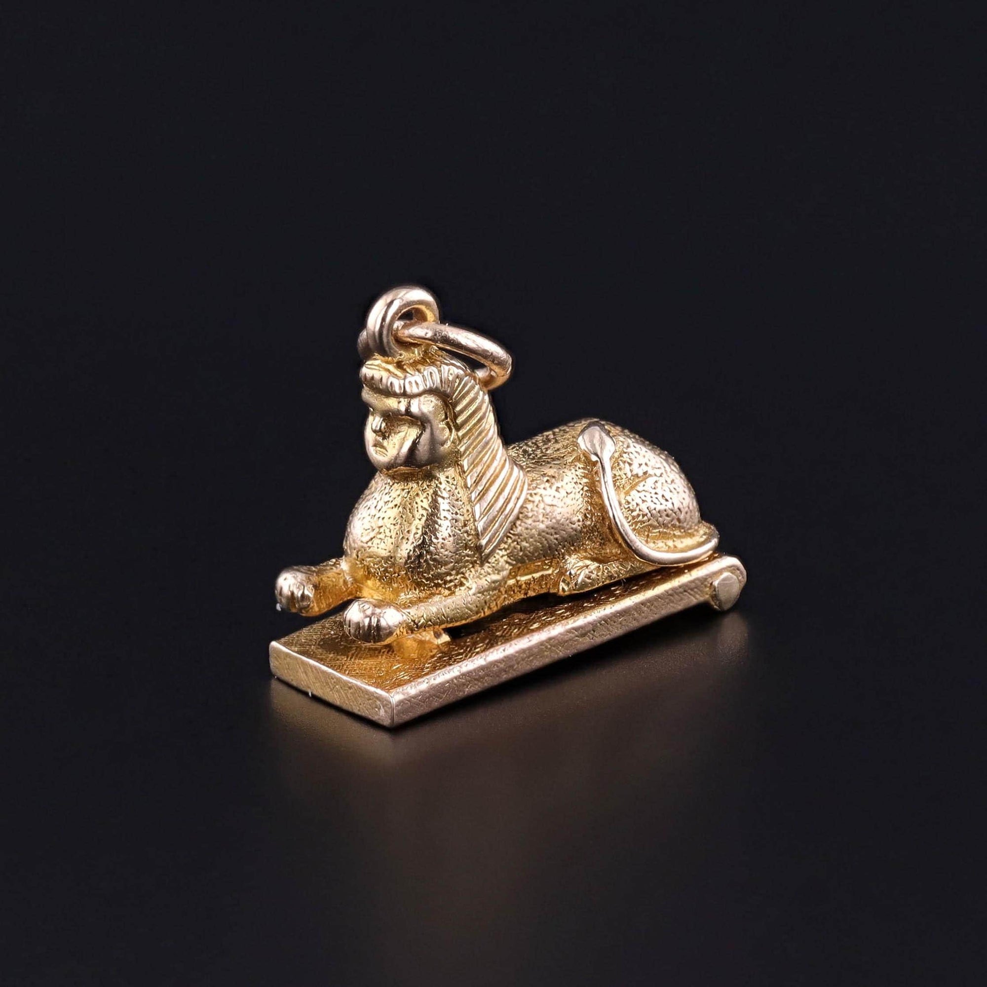 Antique Moveable Sphinx Charm of 9ct Gold