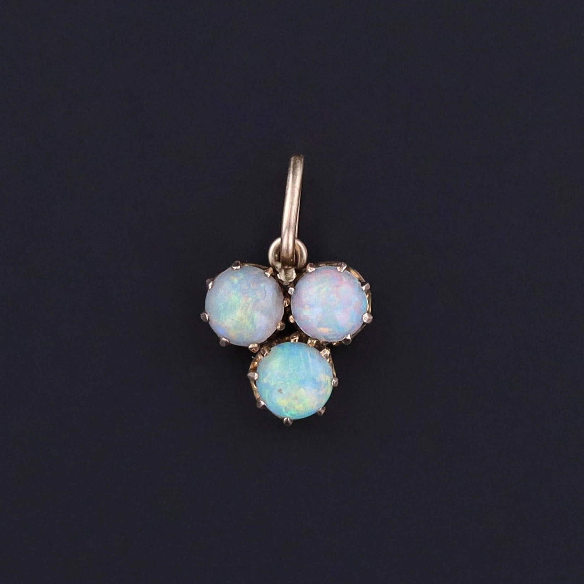 DROP ** Antique Opal Charm of 9ct Gold