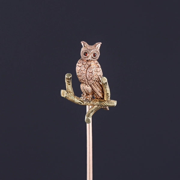 Vintage selling Owl Tie Pin