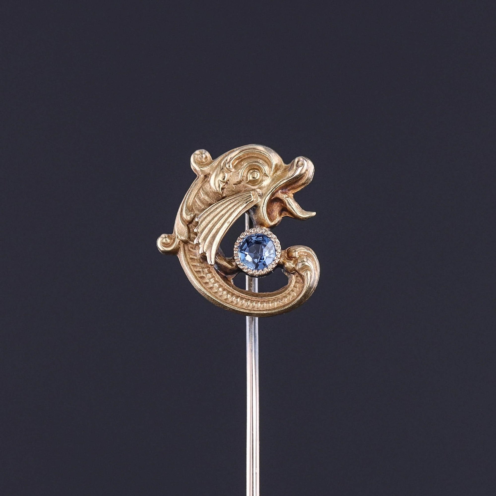 Antique Sea Creature Stickpin of 14k Gold