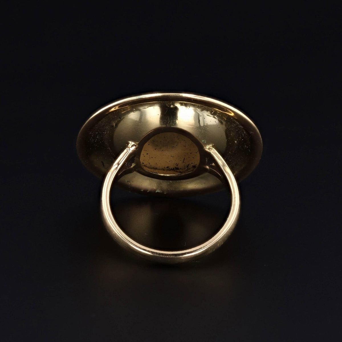 Masquerade Ring in 18k Gold with Enamel and Diamond - Trademark Antiques