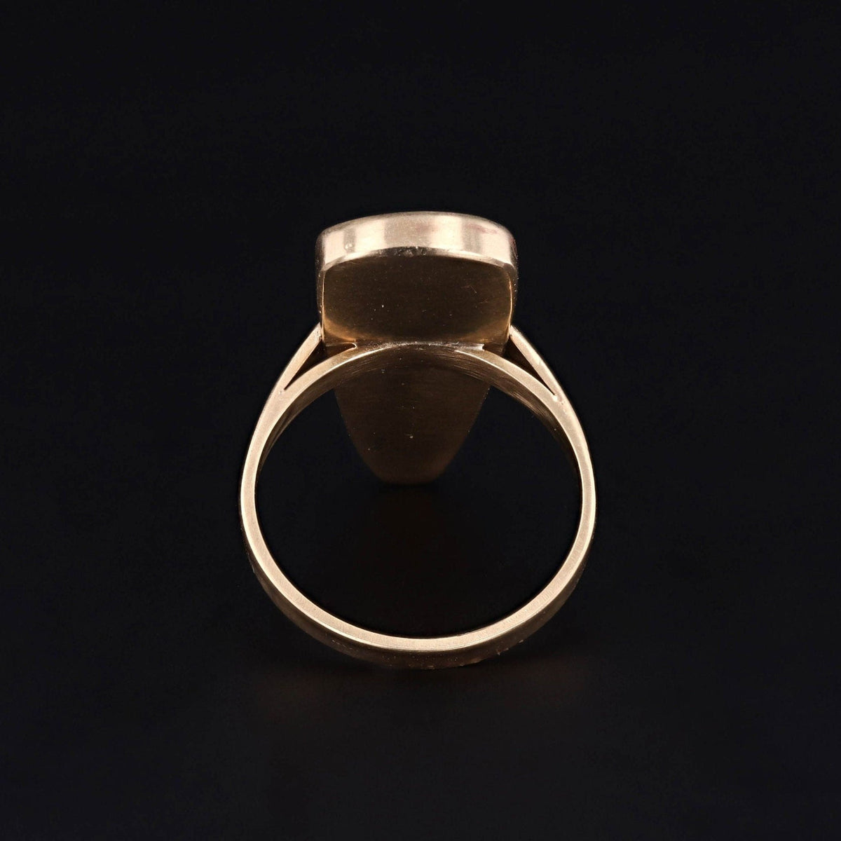 Modern Azurite Malachite Statement Ring of 14k Gold - Trademark Antiques