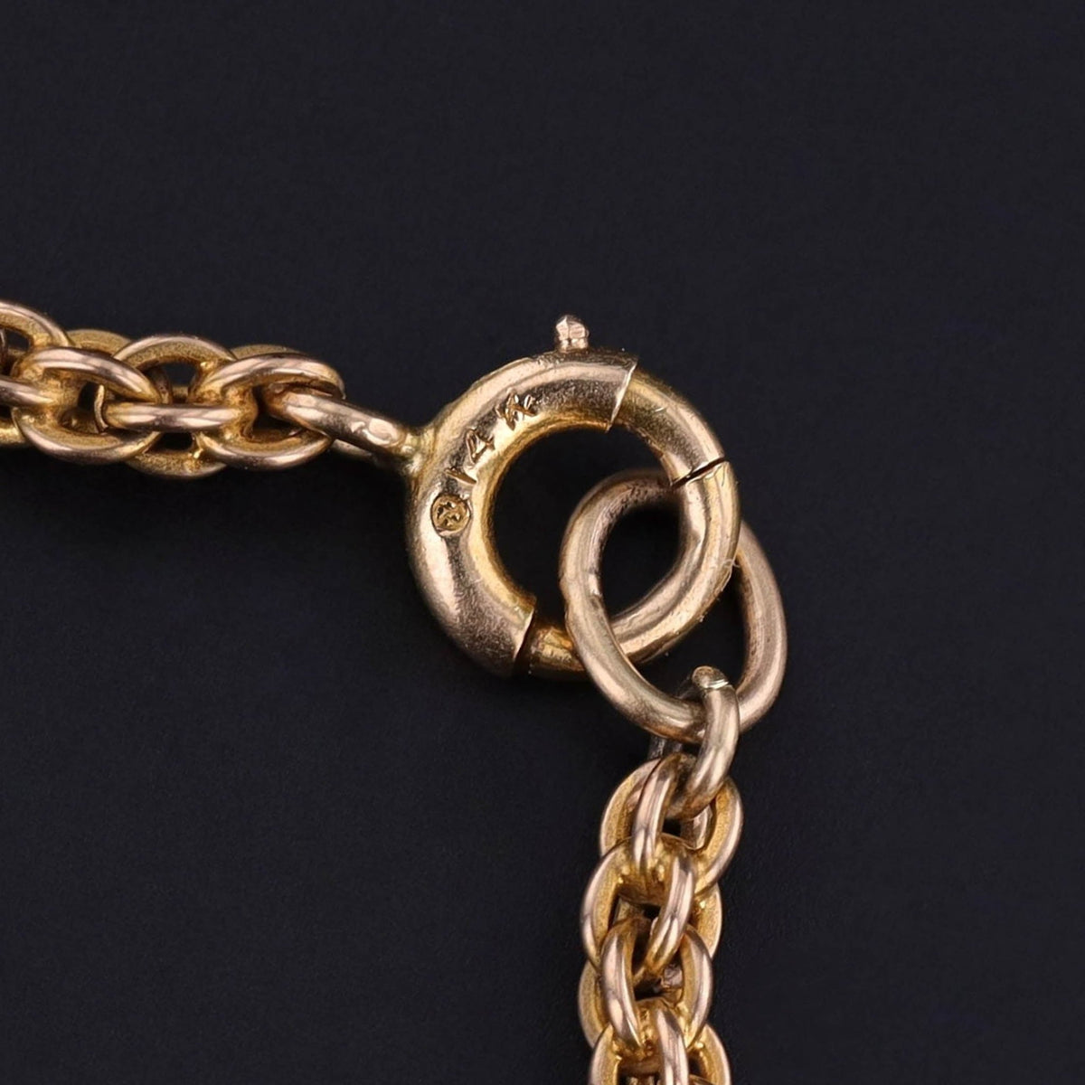 Modern Carved Chrysocolla Face Pendant of 14k Gold - Trademark Antiques