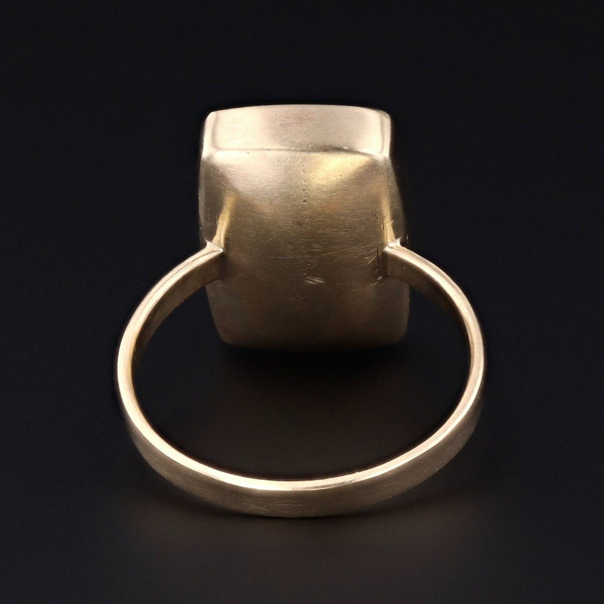 Modern Dendritic Quartz Ring of 14k Gold - Trademark Antiques