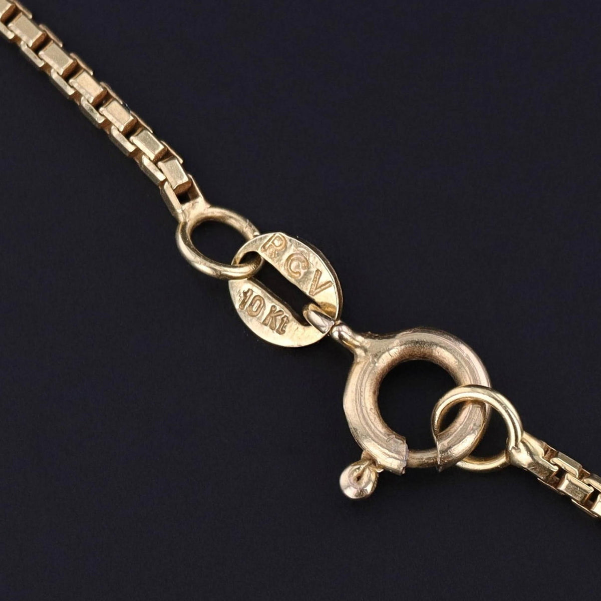 Modernist Opal Simulant Necklace of 14k &amp; 10k Gold - Trademark Antiques