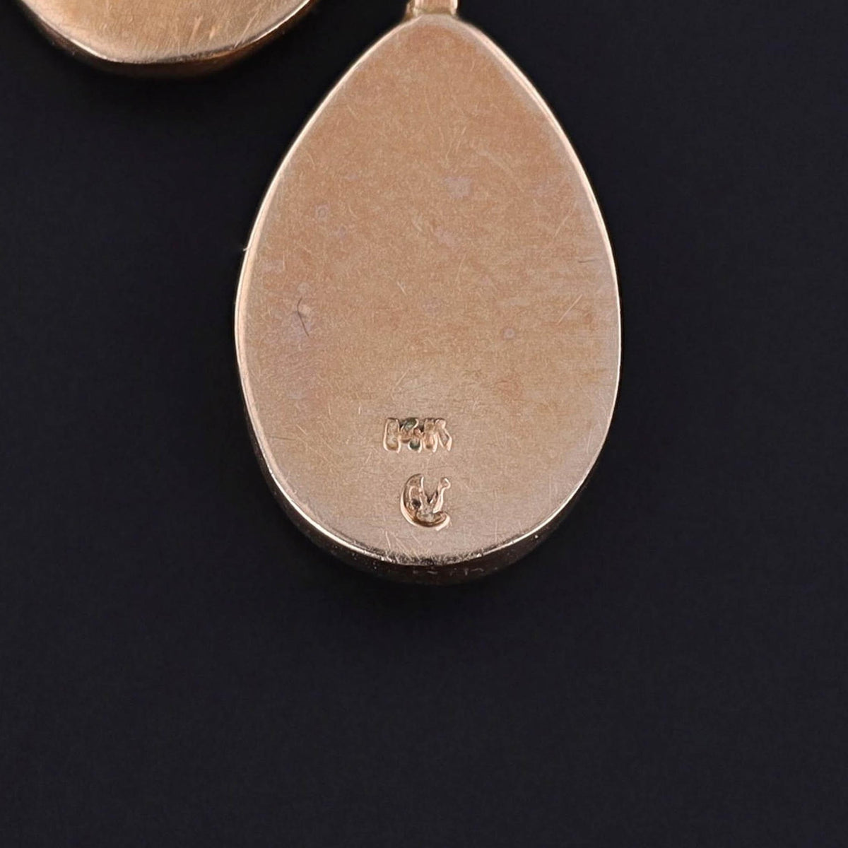 Modernist Opal Simulant Necklace of 14k &amp; 10k Gold - Trademark Antiques