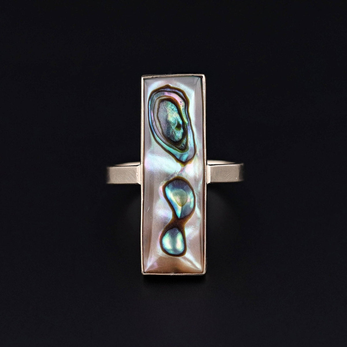 Mother of Pearl Ring of 14k Gold - Trademark Antiques