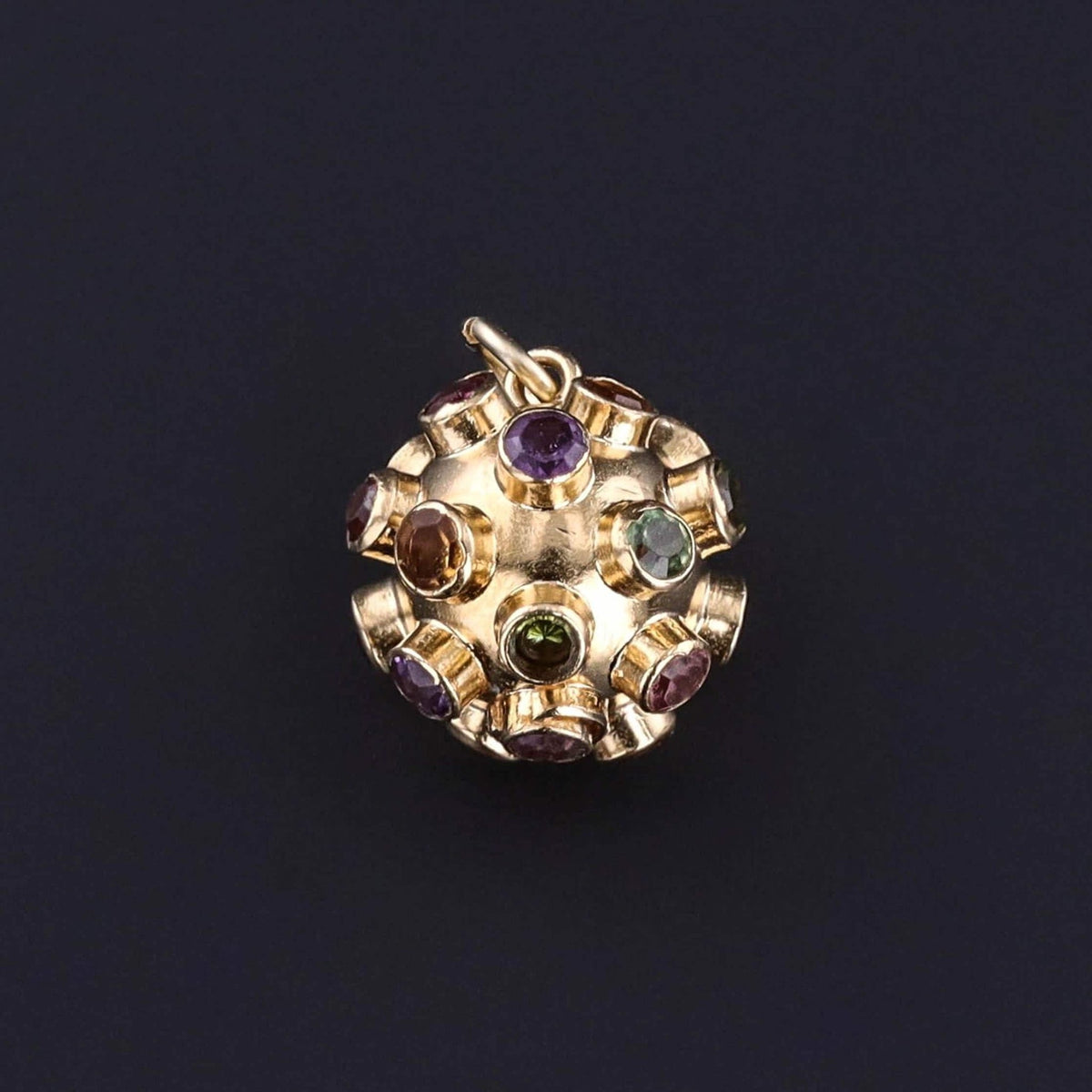 Petite Vintage Sputnik Charm of 18k Gold - Trademark Antiques