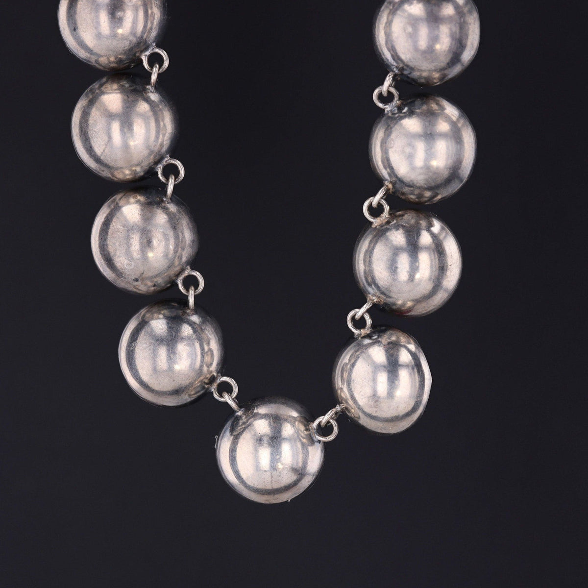 Pink Paste Riviere Necklace | Silver Riviere with 14k Gold Clasp - Trademark Antiques