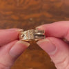 Victorian Hair Locket Ring of 12ct Gold