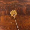 Antique Green Man Stickpin of 14k Gold