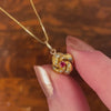 Antique Love Knot Charm of 10k Gold