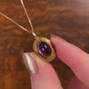 Antique Amethyst Charm of 14k Gold