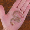 Vintage Watch Chain of 10k White & Rose Gold