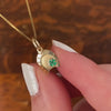 Vintage Enamel Clover and Horseshoe Lucky Charm of 14k Gold