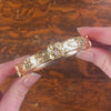 Antique Diamond Egyptian Revival Bangle of 14k Gold