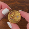 Antique Eagle Brooch Locket of 18k Gold