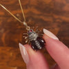 Victorian Leaded Glass Beetle Charm