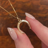 Vintage Horseshoe Charm of 10k Gold