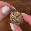 Antique Ivy Locket of 14k Gold