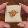 Antique Coral Ring of 14k Gold