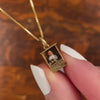 Vintage Hot Dog Stand Charm of 14k Gold