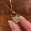 Vintage 'Born to Shop' Charm of 14k Gold