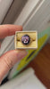 Vintage Black Onyx and Enamel Pansy Ring of 10k Gold