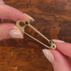 Vintage Sapphire Safety Pin of 12ct Gold
