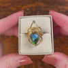 Boulder Opal Spider Ring of 14k Gold