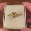 Antique Yellow Sapphire Ring of 14k Gold