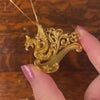 Antique Griffin Pendant of 14k Gold